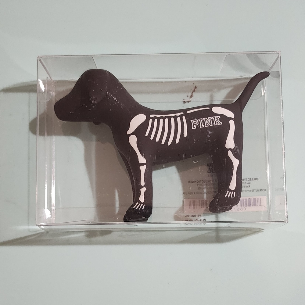 Victoria's Secret Pink Halloween skeleton collectible figurine new